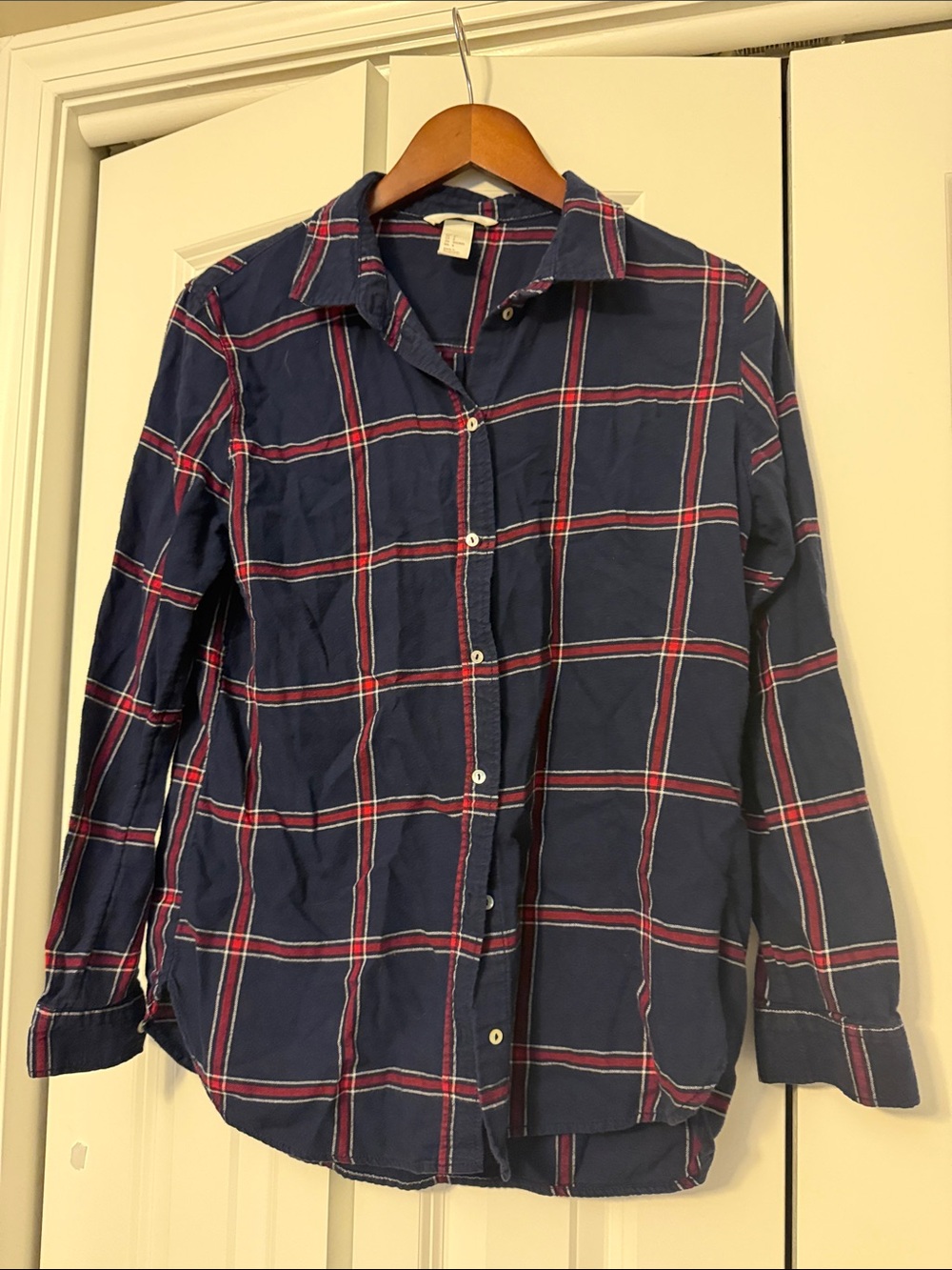 H&M Plaid Button-Up Shirt - Classic Check